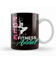 Pole Fitness Addict Pole Dancer Workout Sports Kupa Bardak Porselen