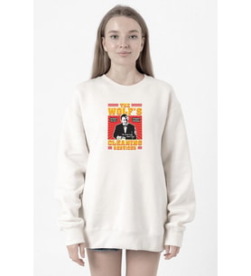 Pulp Fiction The Wolf's Cleaning Services Beyaz Kadın 2ip Sweatshirt