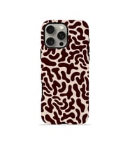 iPhone 16 Pro Vorian Çift Katmanlı Kılıf Cocoa Scribble