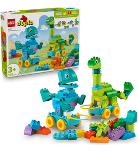 DUPLO Kasabası 3'ü 1 Arada Tekerlekli Dinozorlar 10451