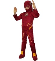 Flash Kostümü Kaslı Delüks