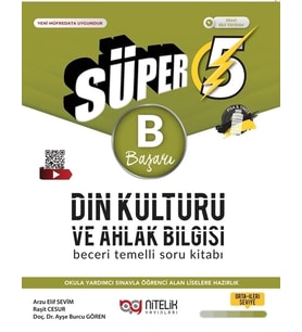 NİTELİK YAYINLARI 5.SINIF (B) SÜPER DİN KÜLTÜRÜ VE AHLAK BİLGİSİ BECERİ TEMELLİ SORU KİTABI