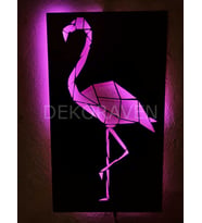 Flamingo Led Işıklı Tablo