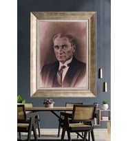 Gümüş Çerçeveli Atatürk Tablo za86
