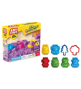 Nessiworld 03612 , Artsand 3D Hayvanlar Kum Seti 500 gr / +3 yaş