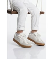 Cool Beyaz Cırtlı Bağcıklı Unisex Çocuk Spor Ayakkabı Berry F