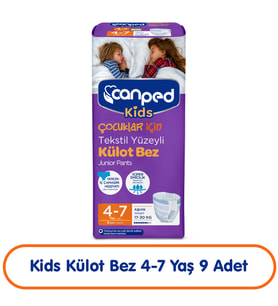 Canped Kids Külot Bez 4-7 Yaş 9 Adet