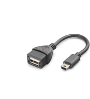Mini Usb To Usb Otg Kablo - Siyah HN4591