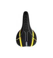 Dorello Sm-74 Mtb Sele, Bisiklet Selesi, Kırmızı Bisiklet Selesi, Bisiklet Oturma Koltuğu (Beyaz-Siyah-Sarı)