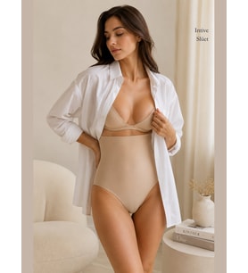 Papatya Lazer Kesim Dikişsiz Ultra Yüksek Bel Karın İz Belli Etmez Toparlayıcı Slip Kose