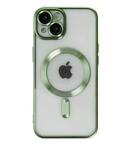 iPhone 14 Plus Kılıf Kross Magneticsafe Kapak - Koyu Yeşil
