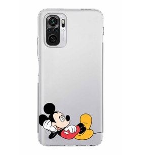 Xiaomi Redmi Note 10 4G  Kamera Korumalı Kapak Mickey Mouse Tasarımlı Şeffaf  Kılıf