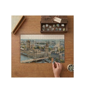 Saat Kulesi - Manzara Tasarımı 240 parça Ahşap Puzzle Ahşap Kutuda MP05759
