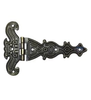 Dekoratif, Sac Tek Kuyruklu Menteşe - 69x102 Mm, Büyük, Antik, 1 Adet