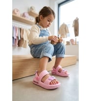 Elit MYS4592 Bebe-Patik Çocuk Emojili Işıklı Sandalet Pembe
