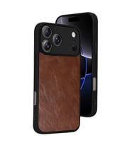 iPhone 17 Pro Max Aras Deri Kapak - Taba