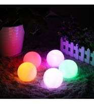 May Plastik Led Işıklı Küre 30 CM (şarjlı)