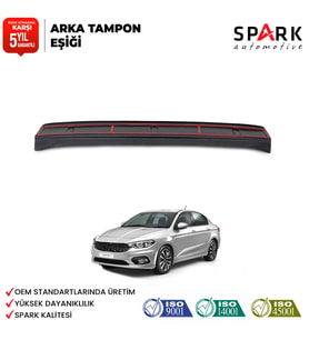 Fiat Egea 2015- Yılı ve Sonrası Uyumlu Arka Tampon Eşiği Parlak