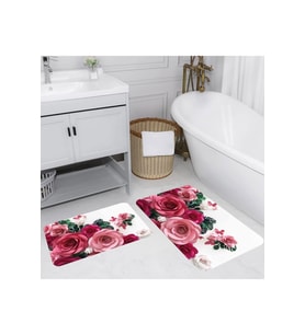 Eliana Home Baskılı 2'li Banyo Paspas Takımı RVG5060