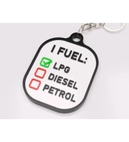 LPG Anahtarlık 3D Baskı – Yakıt Türü Hatırlatıcı Araba Anahtarlığı Oto Aksesuar