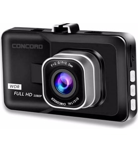 Concord C-658 Türkçe Menü Araç İçi IPS Kamera Full Hd 3.0" Gece Çekimli (Siyah)