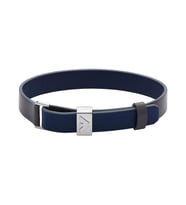 Emporio Armani Erkek Bileklik EGS2918040 Deri Gri Mavi
