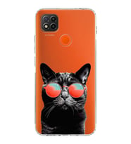PrintiFy Xiaomi Redmi 9c ile Uyumlu Kedi 3 Kamera Korumalı Şeffaf Kılıf