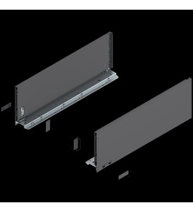 Blum İç Kiler Çekmecesi Legrabox Pure C Yüksek Yanak Önü Camlı 35 cm. Frenli Blumotion Orion Gri Antrasit