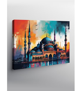 Kanvas Tablo Cami Manzarası