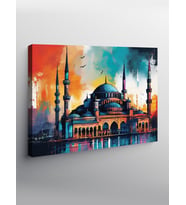 Kanvas Tablo Cami Manzarası