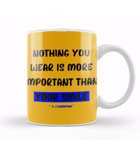 Smile Quotes Happy Love Gift Vintage Retro Rainbow Style Kupa Bardak Porselen