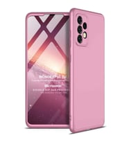 Microsonic Samsung Galaxy A52 Kılıf Double Dip 360 Protective Rose Gold