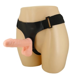 MorGece 17.5 cm Belden Bağlamalı Gerçekçi Strap-On