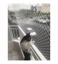 2,50 X 16 Balkon Kedi Koruma Ağı Balkon Kedi Güvenlik Filesi Balkon Kapatma Ağı Kuş Önleme  (Çok Renkli)