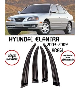 Hyundai Elentra 2003 Cam Rüzgarlığı 4'lü Takım