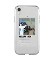 Iphone XR Uyumlu Regular Show Mordecai ve Rigby Desenli Şeffaf Telefon Kılıfı