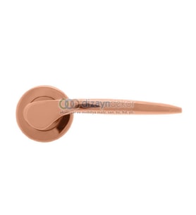 Rozetli Kapı Kolu Pasl. Pvd Bronz Wc Tipi
