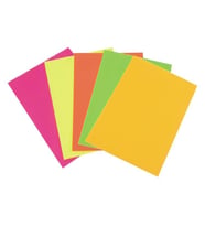 Lino Fosforlu Karton 20x30 cm. 5 Renk 10'lu Paket 