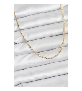 Mey İthalat® CM 14K Gold Renk Lazer İnce Zincirli Kadın Kolye
