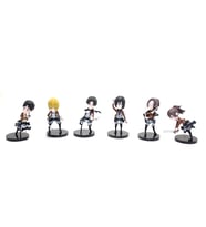 Attack on titan Silikon Anime Figür 6'lı Set