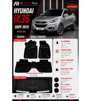 HYUNDAİ İX35 2009-2015 Araca Özel 3D Paspas + 3D Bagaj Havuzu