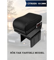 citroen c4 2006 kol dayama Siyah Lüks Yastıklı geniş model Deri
