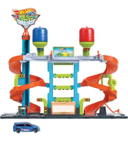 Hot Wheels City Mega Araba Yıkama, 1 Adet Renk Değiştiren Arabalar Aracı, Sıcak Ve Soğuk Su Tankları (Çok Renkli)
