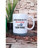 Dünyanın En İyi Paramediği Baskılı Kişiye Özel Paramedik Hediyelik Kupa Bardak