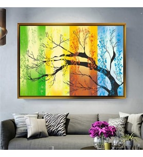 Altın Çerçeveli dekoratif tablo l234 (Gold)