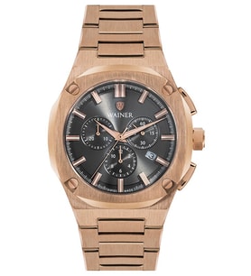 Wainer WA.10000-D Erkek Kol Saati , Swiss Made , Safir Cam (Rose)