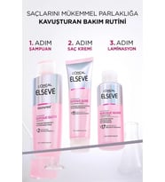 Elseve Glycolic Gloss Mükemmel Parlaklık 3'lü Saç Bakım Seti: Şampuan , Saç Kremi, Laminasyon Bakım