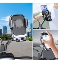 Motor,Motosiklet,Bisiklet ,Scooter İçin 360 Derece Dönebilen Dikiz Aynası Versiyonu Telefon Tutucu Aparat (5343)