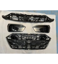 AUDİ - ÖN PANJUR+TAMPON IZGARA SET (KROM) A7 2023-