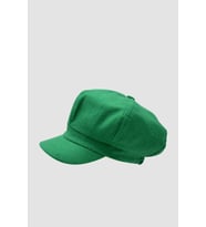 Kadın Yünlü Vintage Kasket Retro Kışlık Şapka (Yeşil)